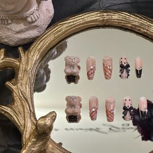 Handmade Gel Pressons/fake nails/presson nails/stcik on nails